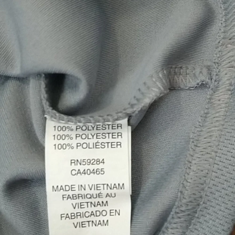 Place sport polyester long sleeve grey shirt